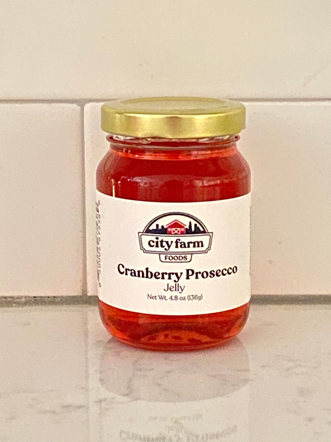 Cranberry Prosecco Jelly